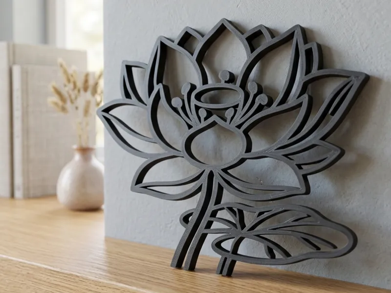 Elegant Lotus Silhouette