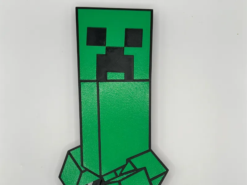 Minecraft Creeper Puzzle – Multicolor Snap-Fit
