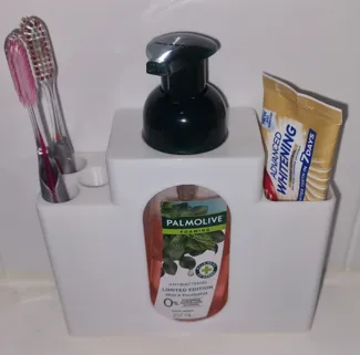 Bathroom Soap and Toothbrush Organiser