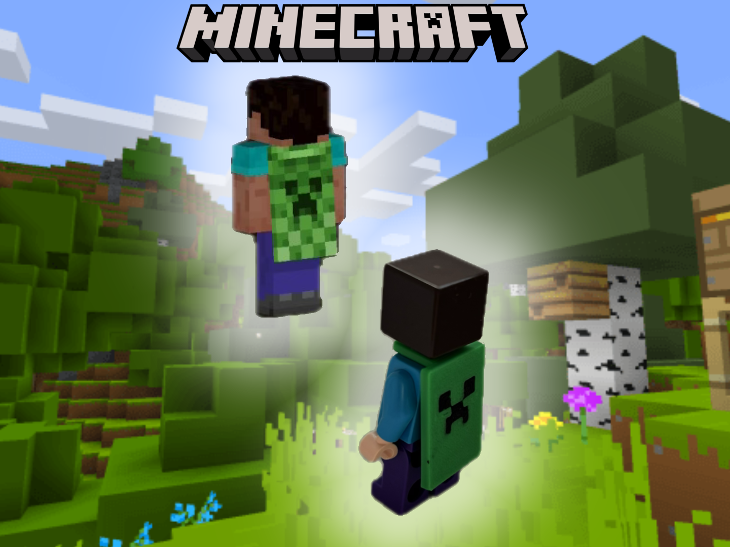 MINECRAFT Creeper Cape (15 Jahre) Klemmbaustein