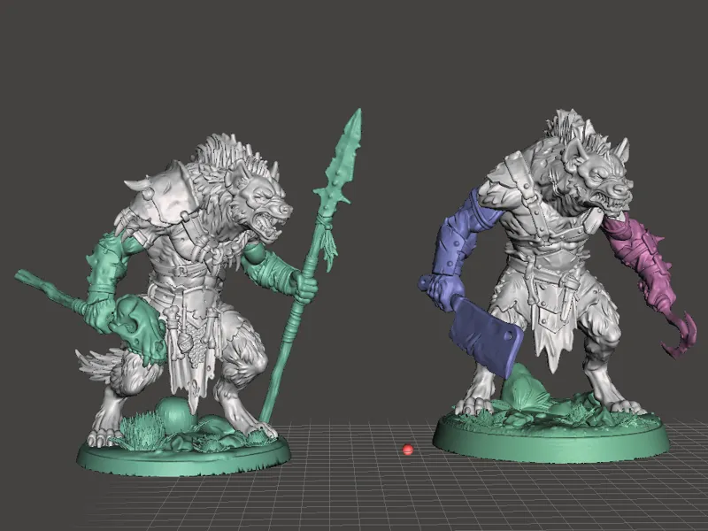 DnD Gnoll Terror Duo Kit / parts