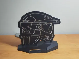 Master Chief helmet 2D decoration