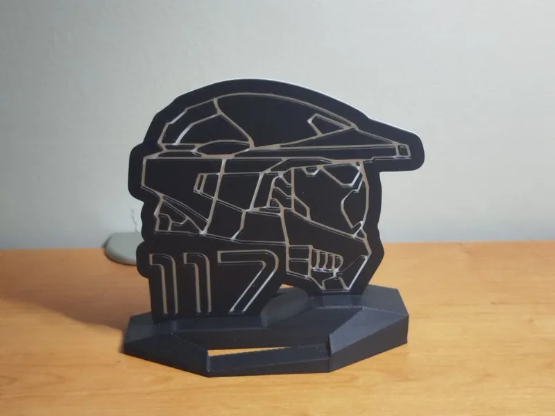 Master Chief helmet 2D decoration