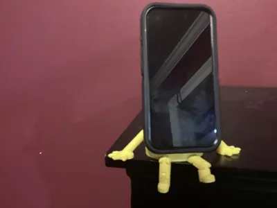 Cute phone holder with flexible legs