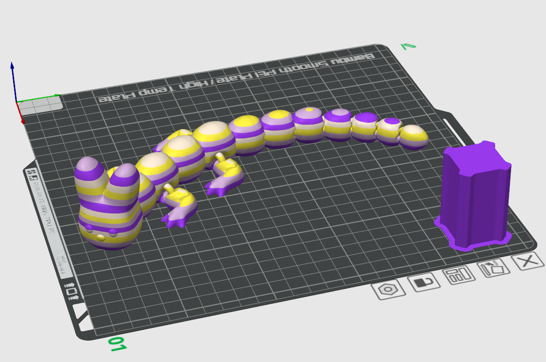 Miniatura 2 do modelo 3D Easter Peep Dragon Flexi