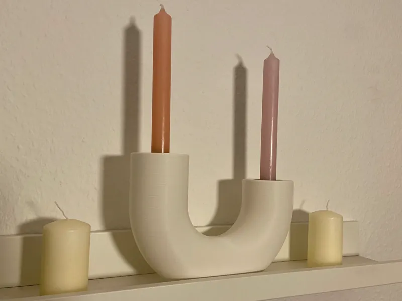 Modern Scandinavian Design U Candle Stand Vase