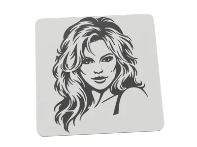 Woman toilet sign Pamela Anderson