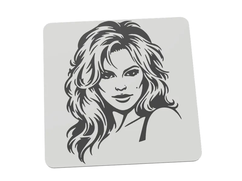 Woman toilet sign Pamela Anderson