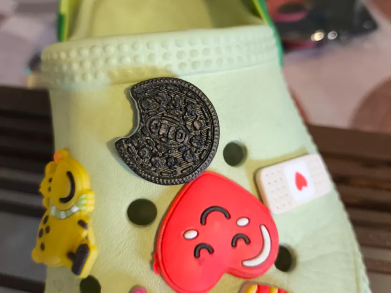 Oreo Croc Charm