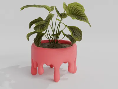 Melted Planter Pot