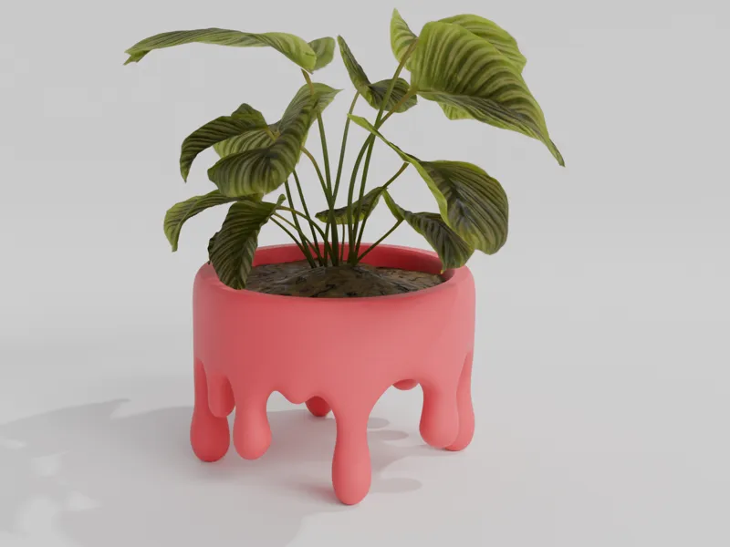 Melted Planter Pot