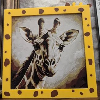 Giraffe Themed Picture Frame