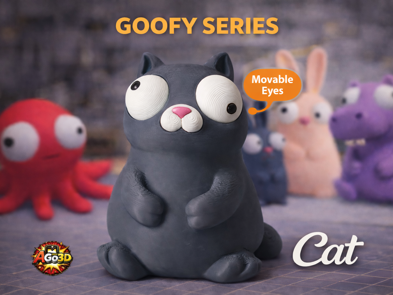 Goofy series – CAT Movable Eyes NOAMS
