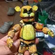 Figura decorativa: Golden Freddy | FNaF 3D Printable Figurine | — vista de referencia 4