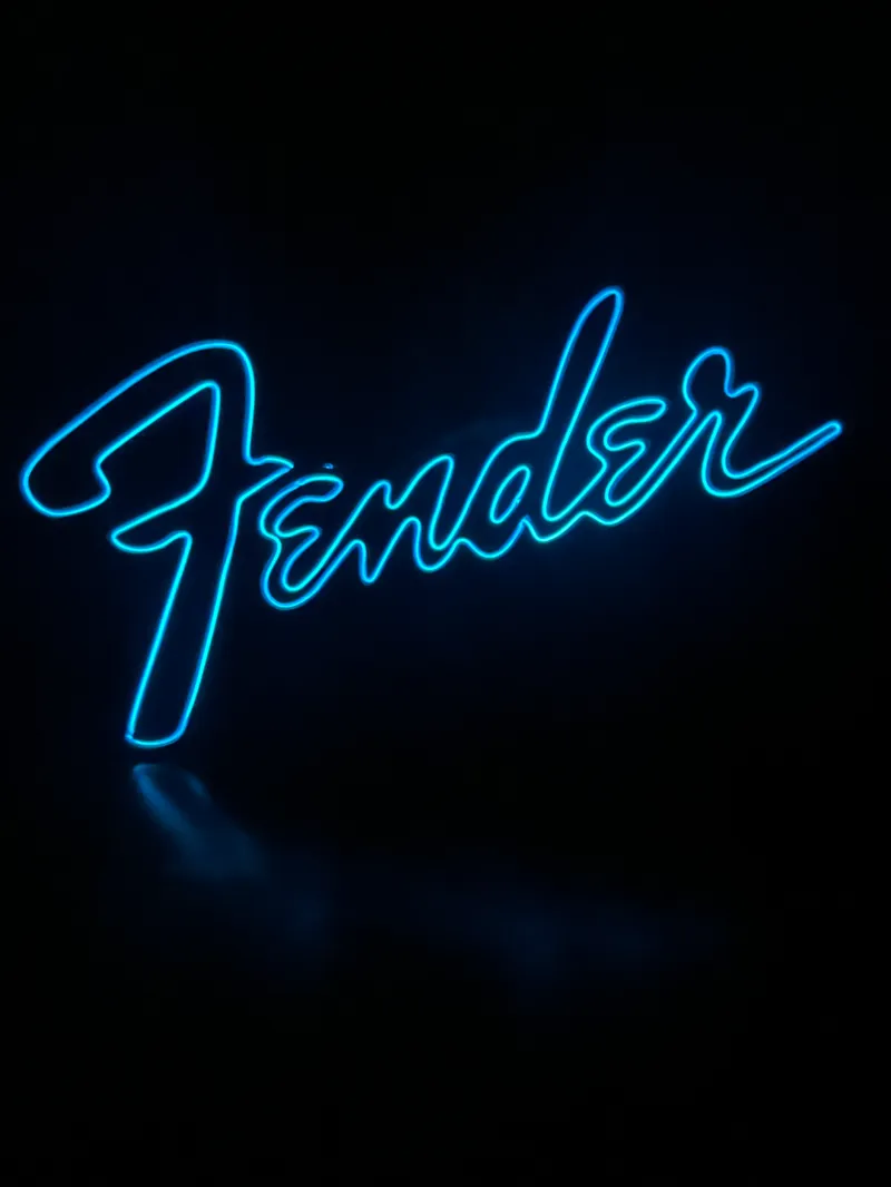 Neon Fender sign