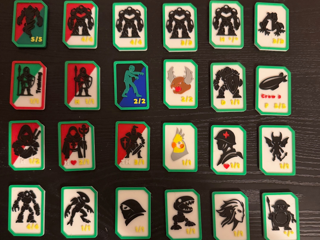 MTG mini token add on two