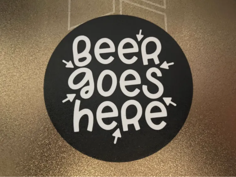 Beer Goes Here Coaster