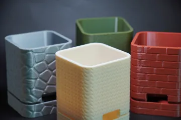 Modelo para impresión 3D: 自灌溉花盆 — vista de referencia 3