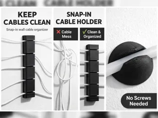 No-Screw Cable Organizer