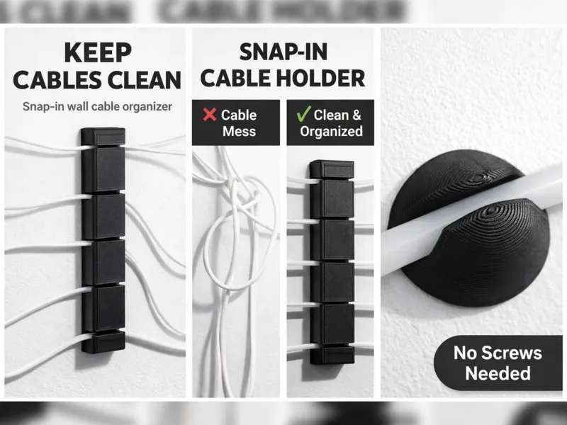 No-Screw Cable Organizer