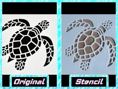 Sea Turtle Stencil