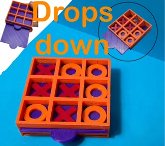 drop down tic-tac-toe board