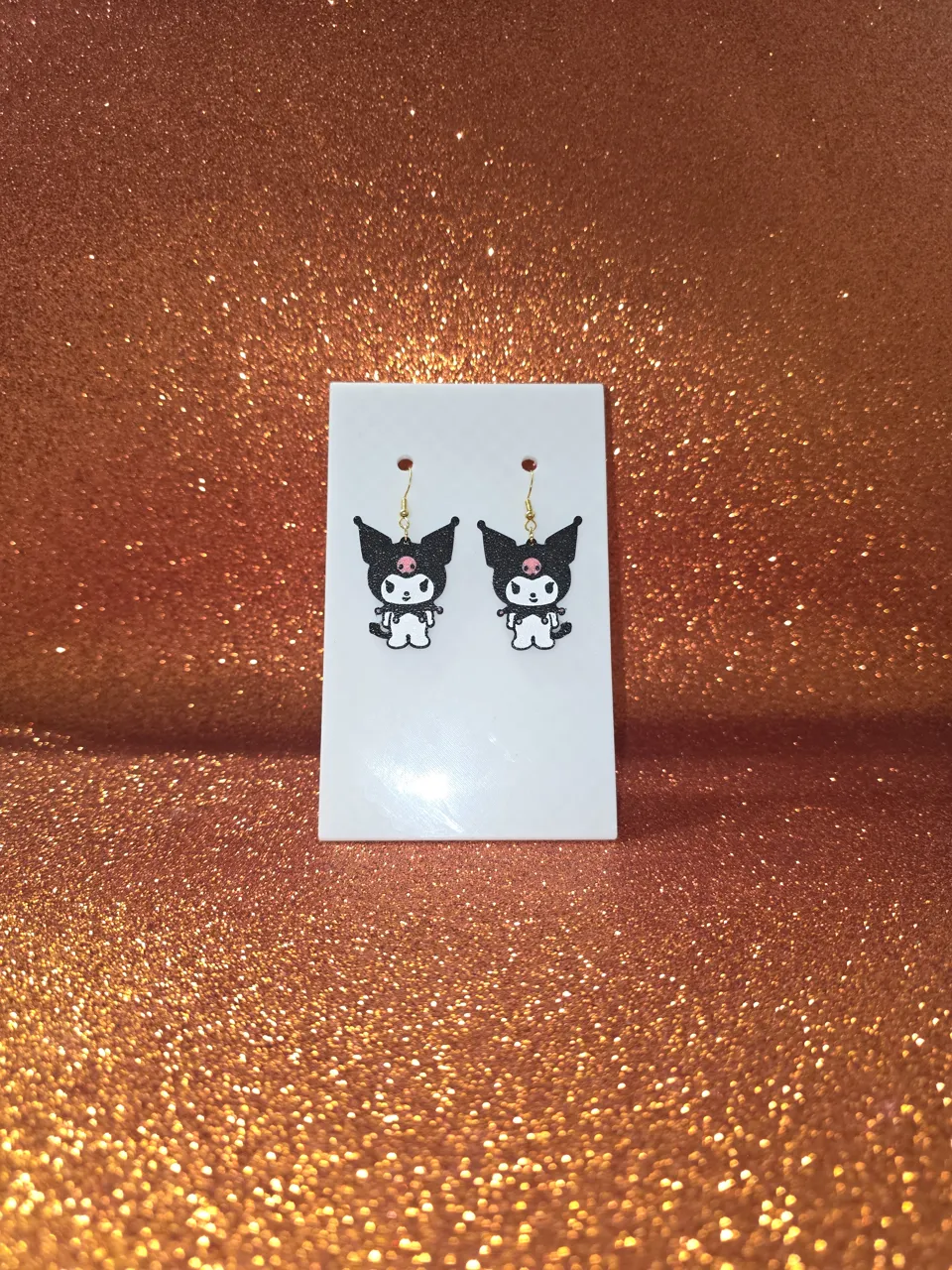 Kuromi earrings view 2