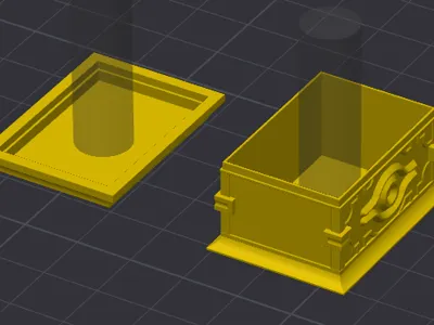 Gold Sarcophagus Yu-Gi-Oh straw topper