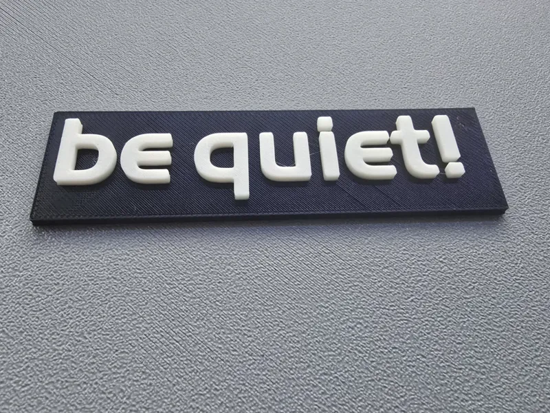 Be Quiet 3D Logo