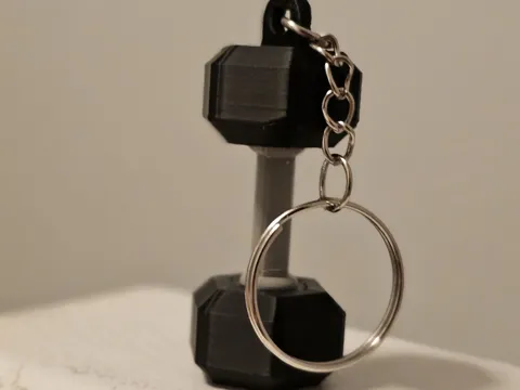 Dumbbell Keychain - Print in Place