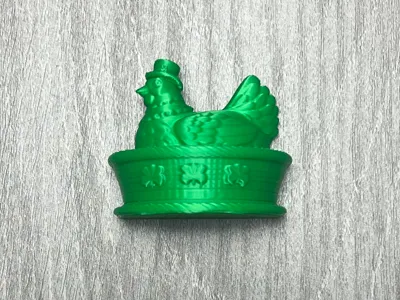 Hen on Nest HON St Patricks Day Fridge Magnet
