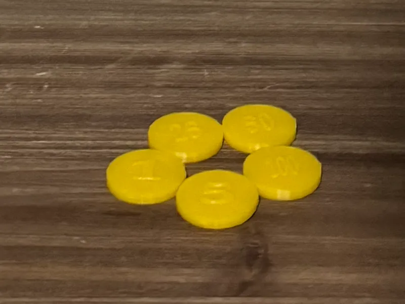 Poker chips (took less than 20 minutes on P1S)