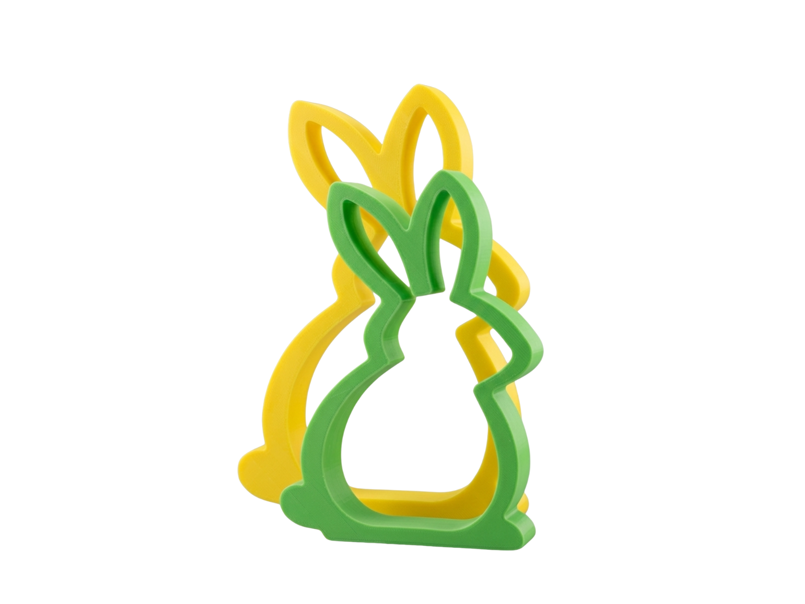 Easter Bunny Outline 3D Print  Stencil Decor Frame