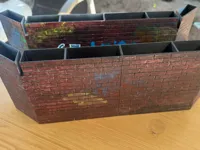 Zweiteilige Stützmauer