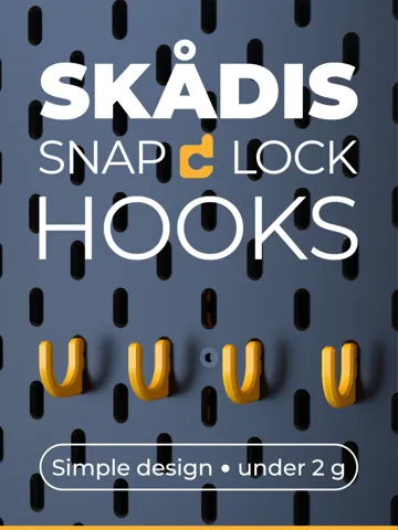 Soporte: IKEA Skadis Basics - Snap Lock Hooks — vista de referencia 2