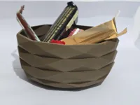 Petit vase moderne effet bois — photo 1