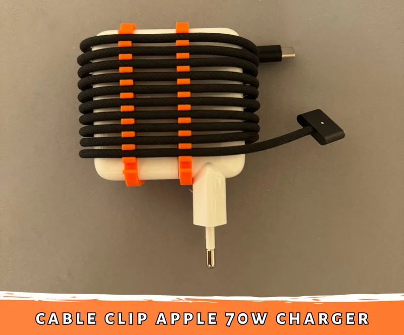 Cable clip for Apple 70W Charger