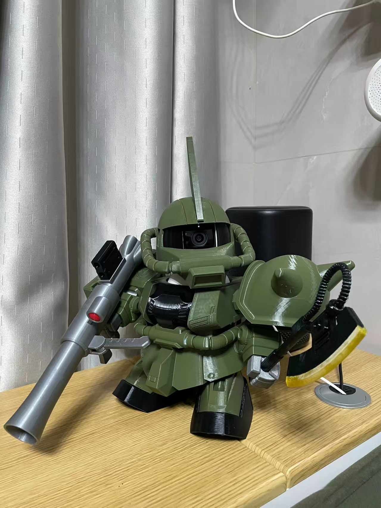 Miniatura 3 do modelo 3D 小米云台扎古皮肤-分色优化 高达系列