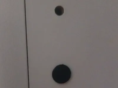 Ikea besta cover pins for the holes