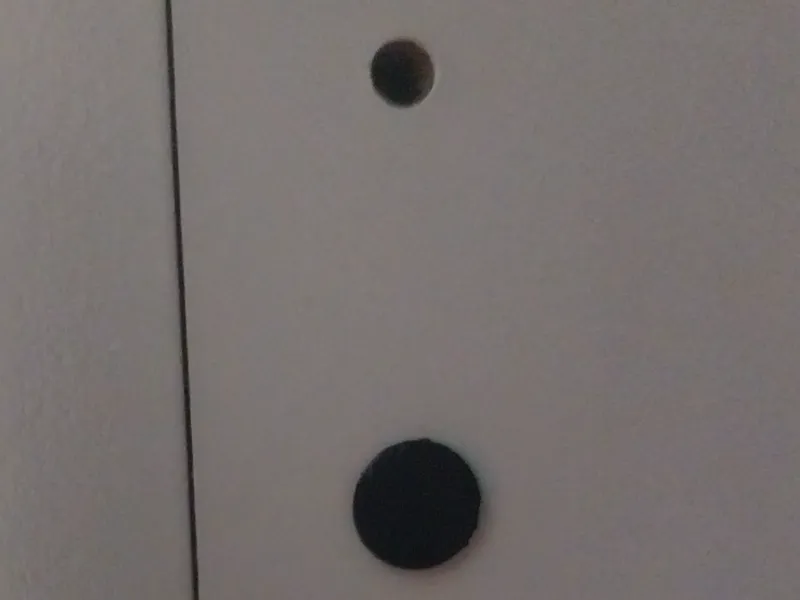 Ikea besta cover pins for the holes