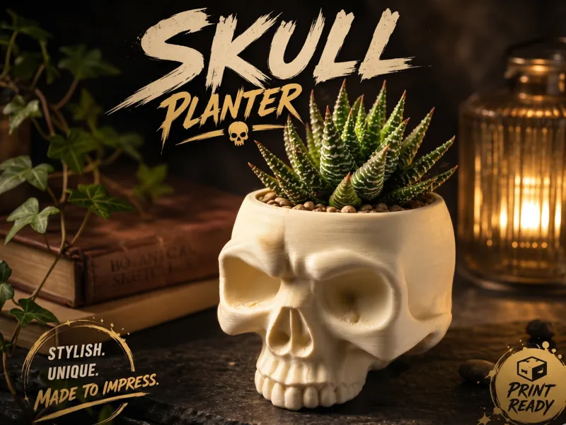 Skull Bloom Planter