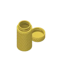 Knurled Container 60x20mm
