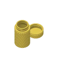 Knurled Container 50x20mm