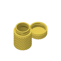 Knurled Container 40x20mm