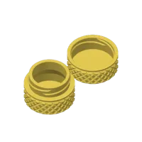 Knurled Container 20x20mm