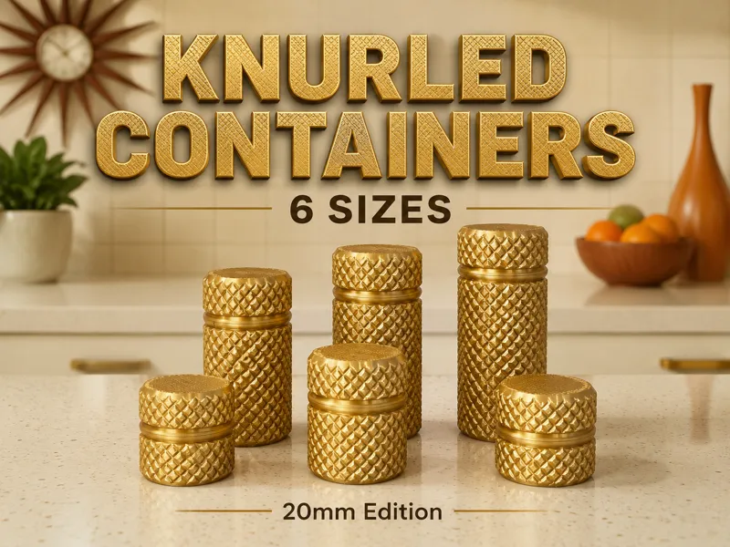 Knurled Container Set - 20mm Edition