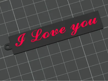 I love you keychain