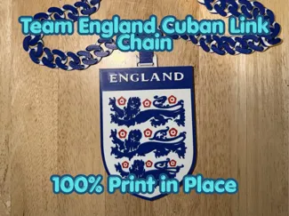 Team England Football Cuban Link Hype Chain
