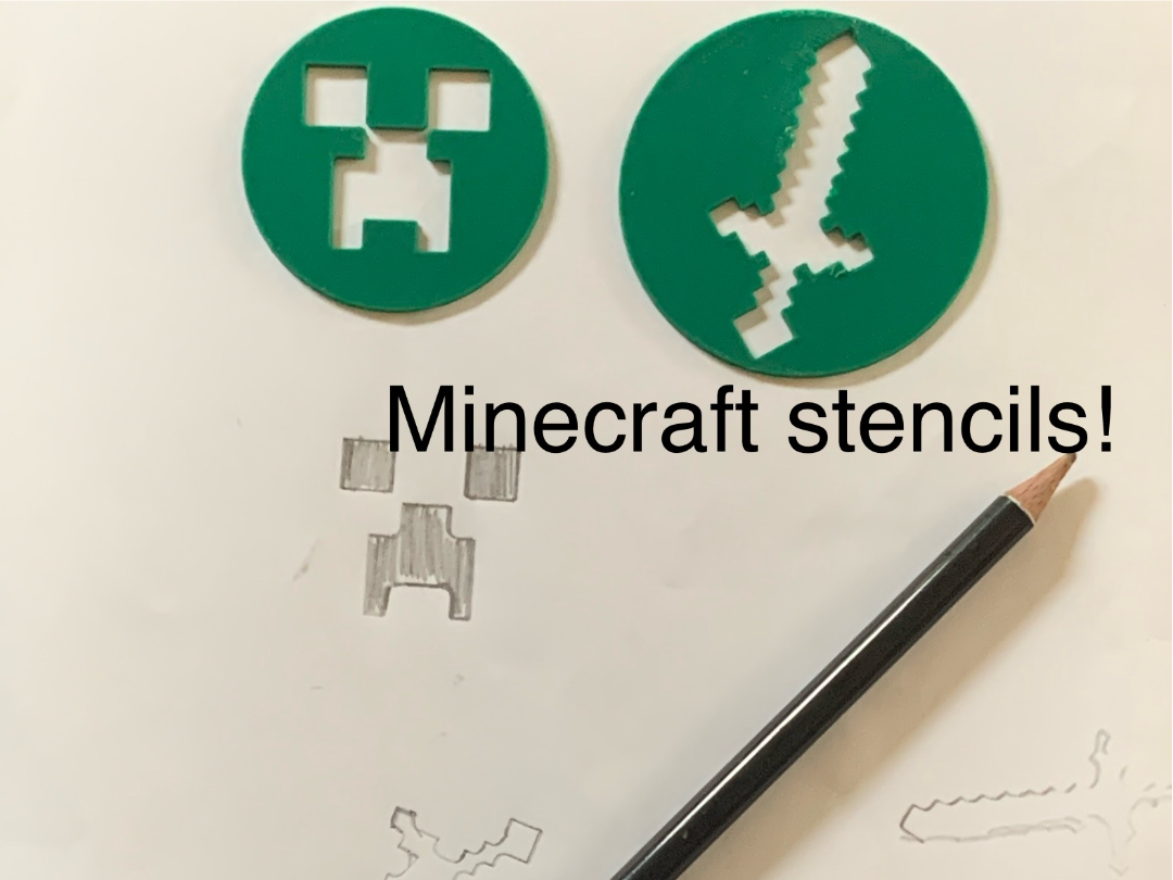 Miniatura 1 do modelo 3D Minecraft stencils