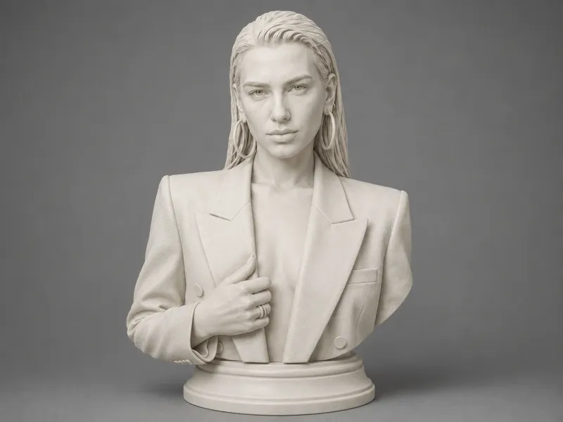 Busto di Dua Lipa
